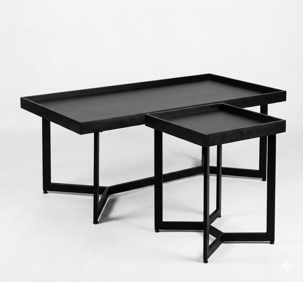 Mesa de centro y lateral madero