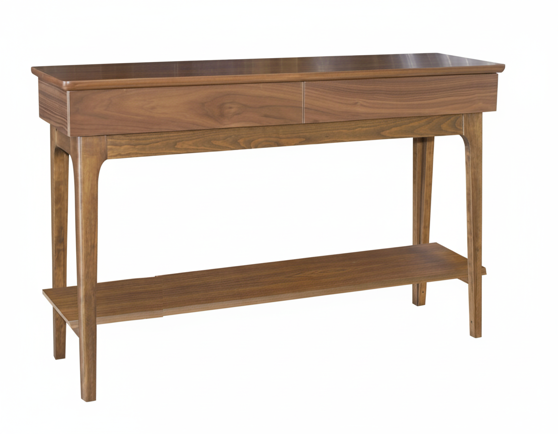 Aparador Oscar: diseño clásico y elegante con estructura en madera sólida de nogal. Acabado premium, gran funcionalidad con estante inferior y estilo atemporal para tu hogar