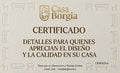 tarjeta de regalo casa borgia