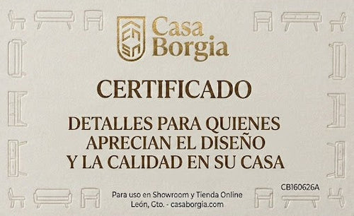 tarjeta de regalo casa borgia