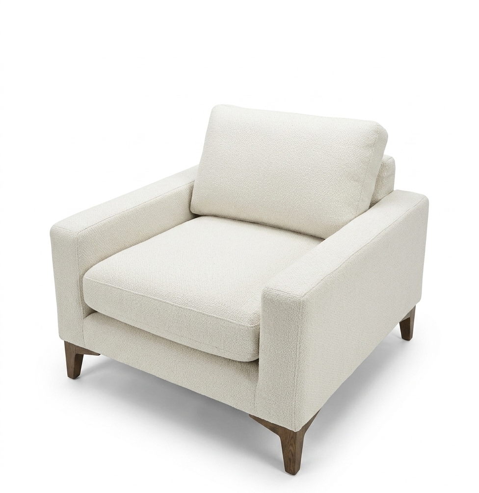 Individual Lowa, marca Mirza: diseño moderno de una plazas con tapizado premium. Confort excepcional, estilo contemporáneo y alta durabilidad para tu hogar.