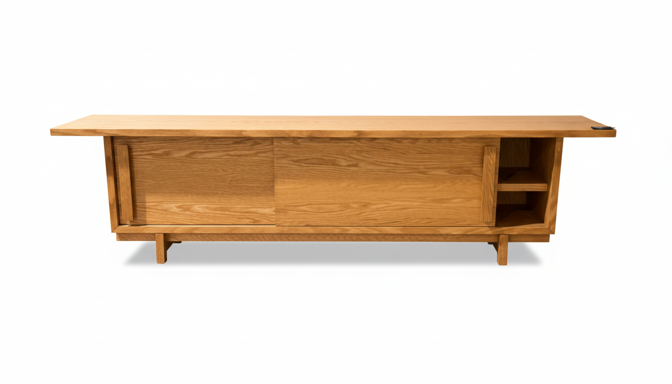Mueble de tv zara en chapa de encino color natural