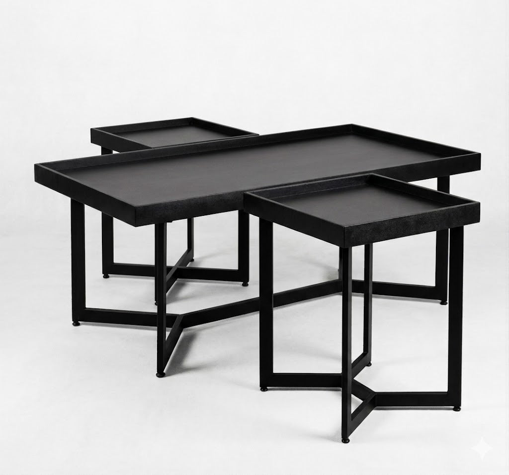 Mesa de centro y lateral madero